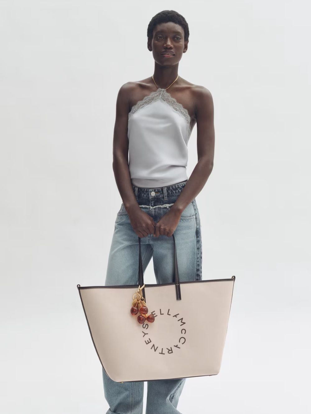 Stella McCartney LARGE CANVAS TOTE BAG NWT
